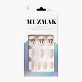 MUZMAK Nail Tips 36pcs #Ribbontie(Regular Square)