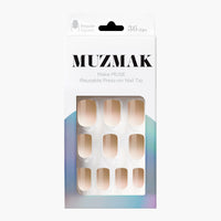 MUZMAK Nail Tips 36pcs #Rooibos Tea(Regular Square)