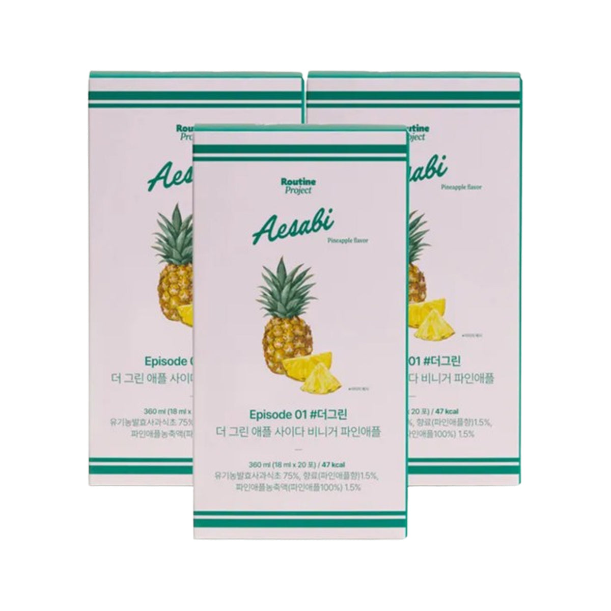 Routine Project The Green Apple Cider Vinegar (Pineapple) 3 BOX