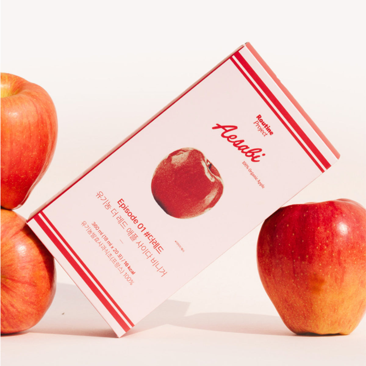 Proyecto de rutina La caja de vinagre de sidra de manzana roja (manzana orgánica) 3