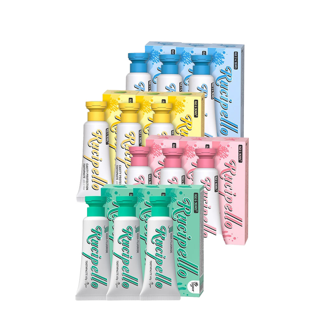 Rucipello Pasta de dientes para niños 60g x 3 paquete