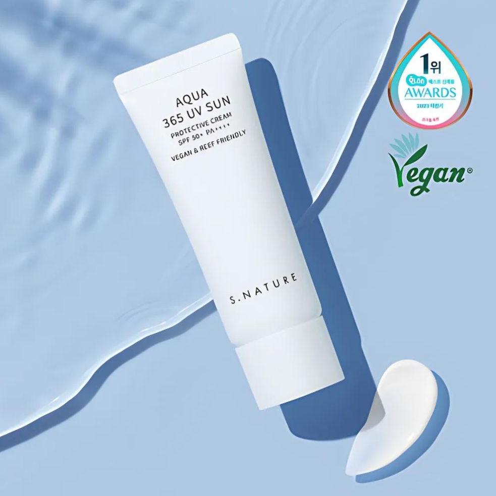 S.NATURE Aqua 365 UV Sun Protective Cream 40ml SPF50+ PA++++ Vegan