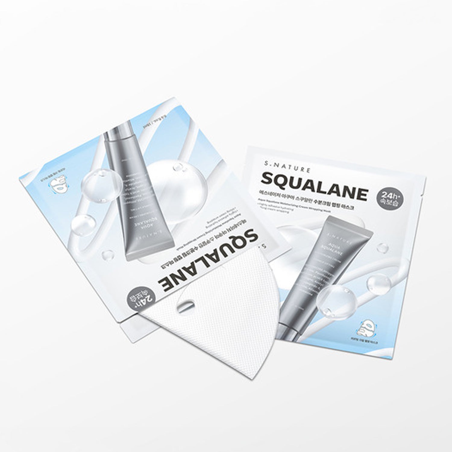 S.NATURE Aqua Squalane Moisturizing Cream Wrapping Mask 4 Sheets