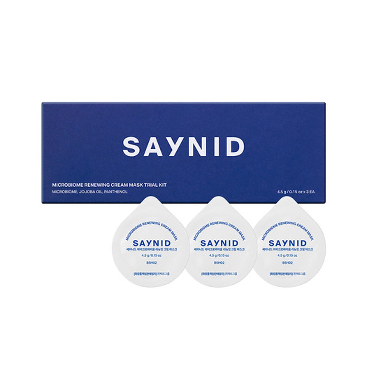 SAYNID Microbiome Renewing Cream Mask [Trial Kit] 1.5ml x 3 Pack