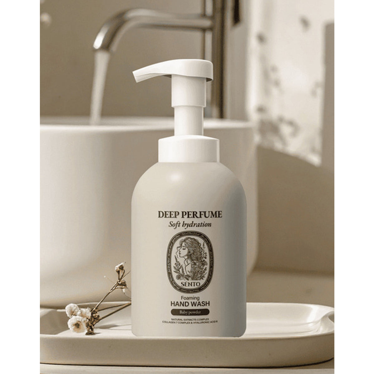 SENTO Deep Perfume Foaming Hand Wash (Baby Powder Scent) 510ml x 2