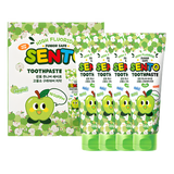 SENTO Junior Safe High-Fluoride Bad Breath Care Kids Toothpaste (Apple Flavor) - 4 Pack (120g x 4)