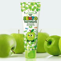 SENTO Junior Safe High-Fluoride Bad Breath Care Kids Toothpaste (Apple Flavor) - 4 Pack (120g x 4)