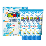 SENTO Junior Safe High-Fluoride Bad Breath Care Kids Toothpaste (Bubble Gum Flavor) - 4 Pack (120g x 4)