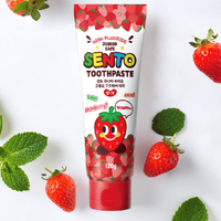 SENTO Junior Safe High-Fluoride Bad Breath Care Kids Toothpaste (Strawberry Flavor) - 4 Pack (120g x 4)