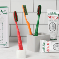 SENTO Prime Deep Clean Ultra-Fine Bristle Jumbo Toothbrush - 12 Pack
