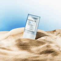 SKIN1004 Madagascar Centella Hyalu-Cica Silky Fit Sun Stick SPF 50+ PA++++ 20g offers convenient application and powerful sun protection for the skin.