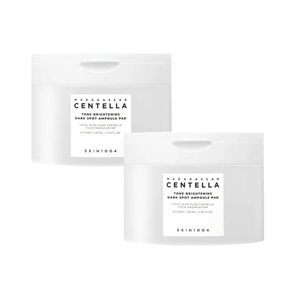 1+1 SKIN1004 Madagascar Centella Tone Brightening Dark Spot Ampoule Pads 130ml 60ea