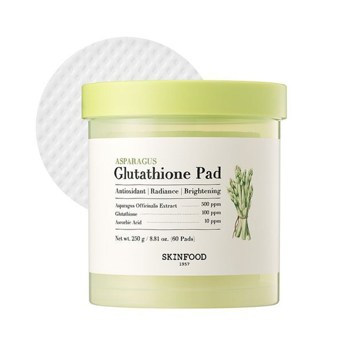 SKINFOOD Asparagus Glutathione Pads 60 sheets