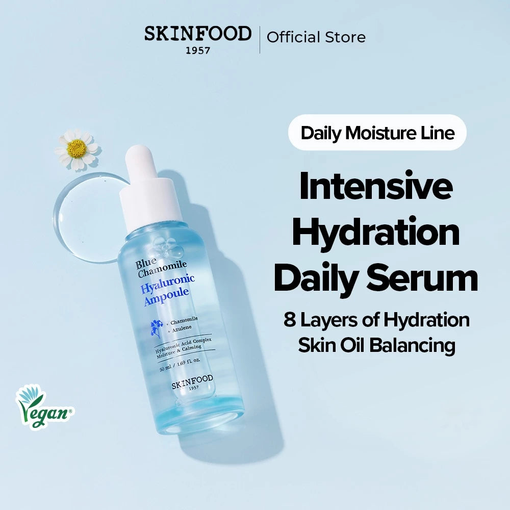 SKINFOOD Manzanilla azul ampolla hialurónica 50 ml