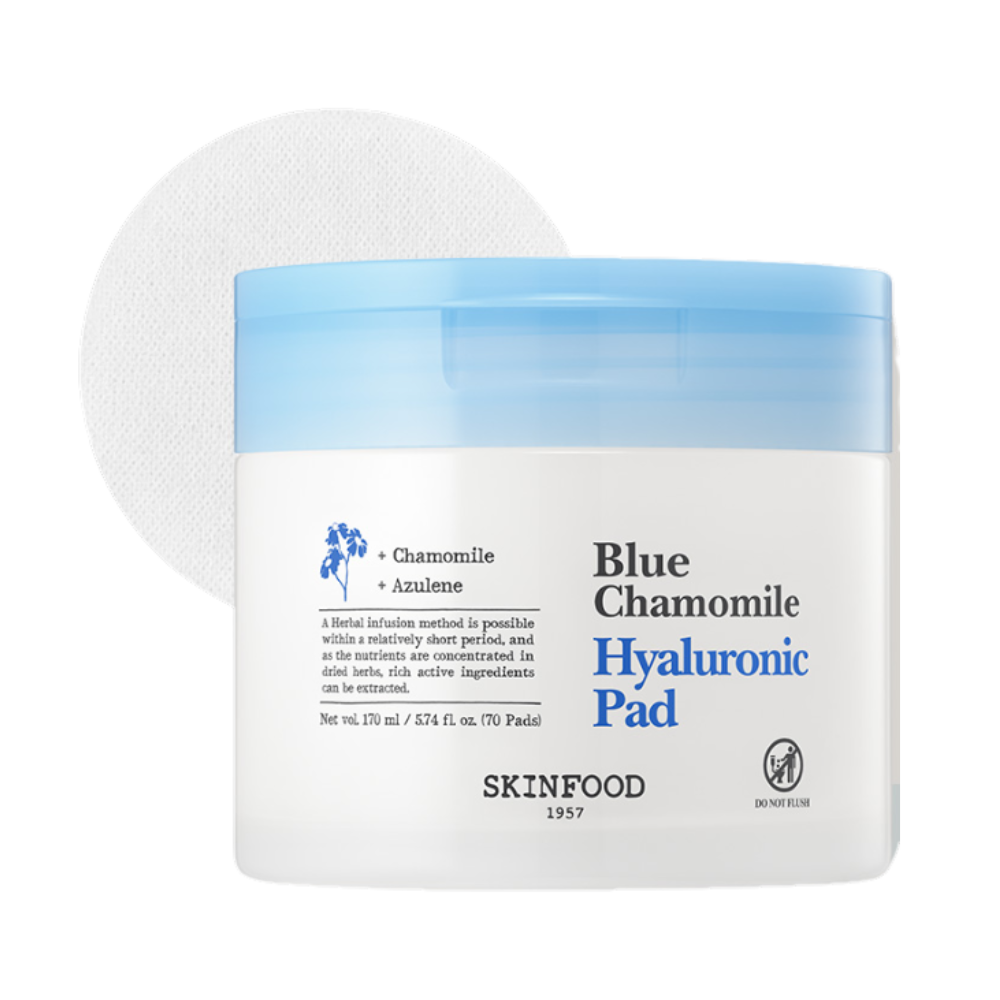 SKINFOOD Almohadillas hialurónicas de manzana azul 170 ml (70 hojas)