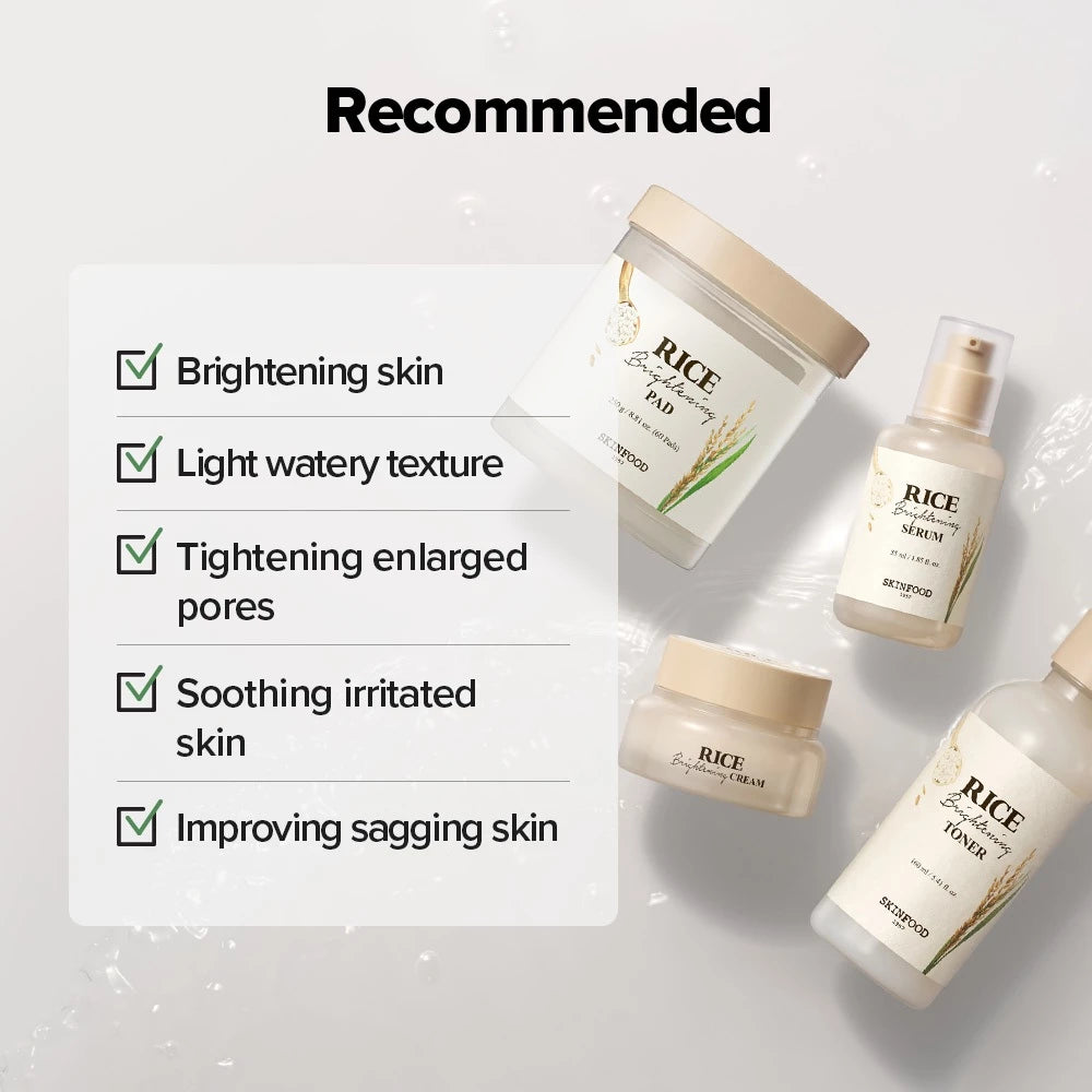 SKINFOOD Tóner de brillo de arroz 160 ml