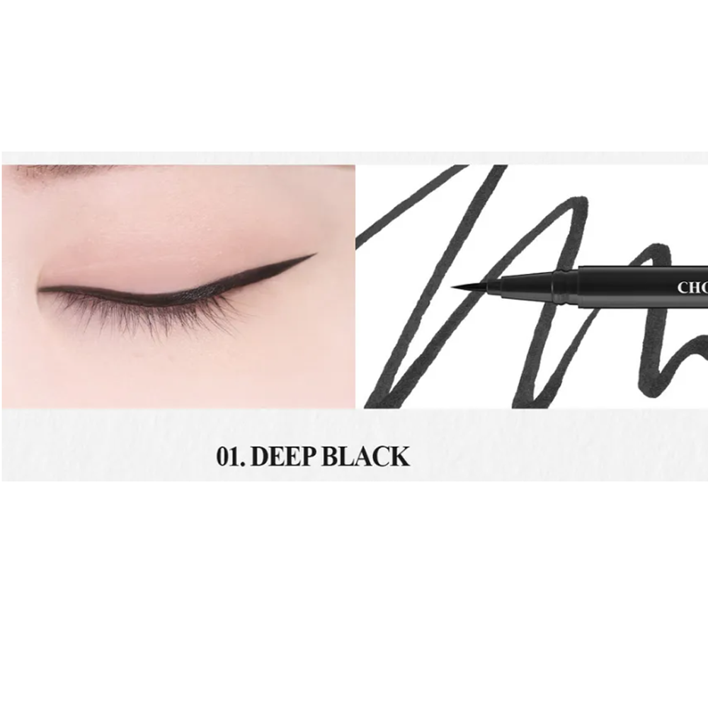 [Expiration imminen] SKINFOOD Choco Shade Brush Eyeliner #01 Deep Black