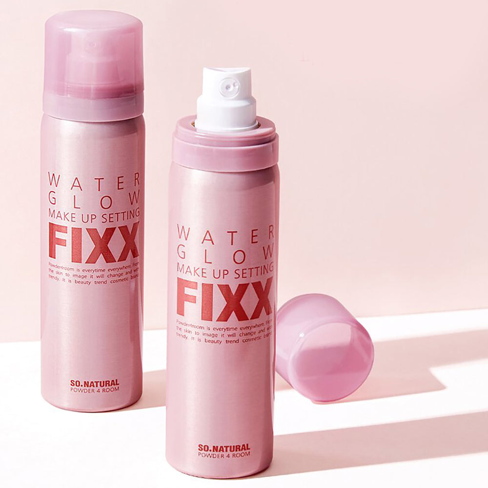 Configuración de maquillaje brillo de agua tan natural fixx 75ml