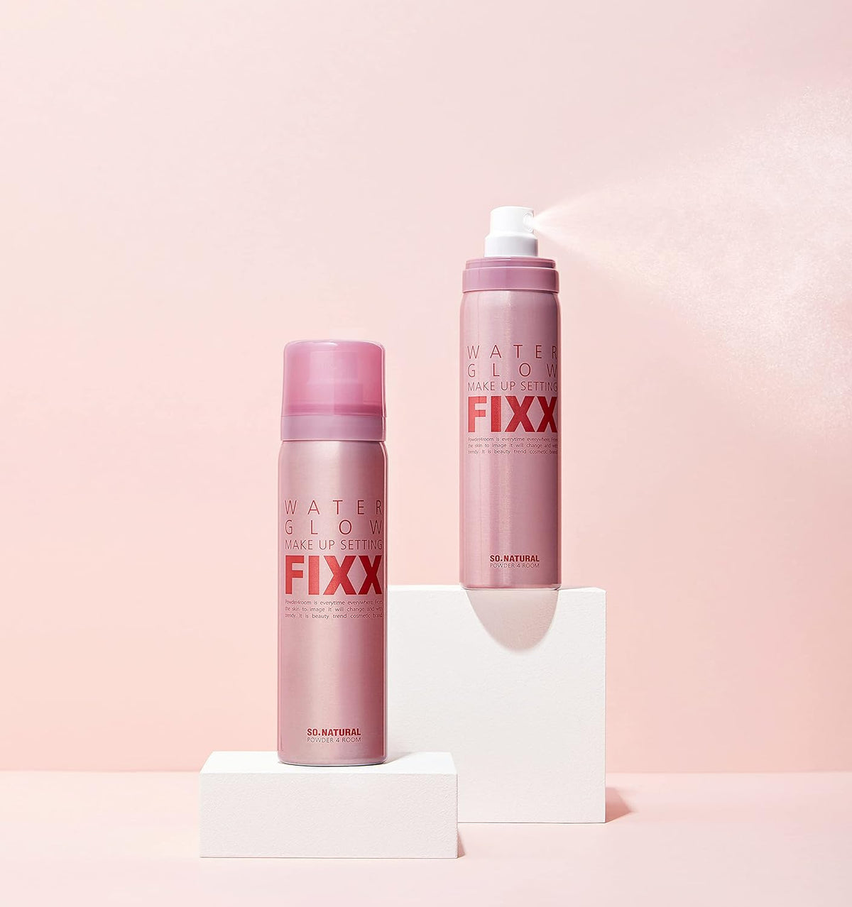 Configuración de maquillaje brillo de agua tan natural fixx 75ml