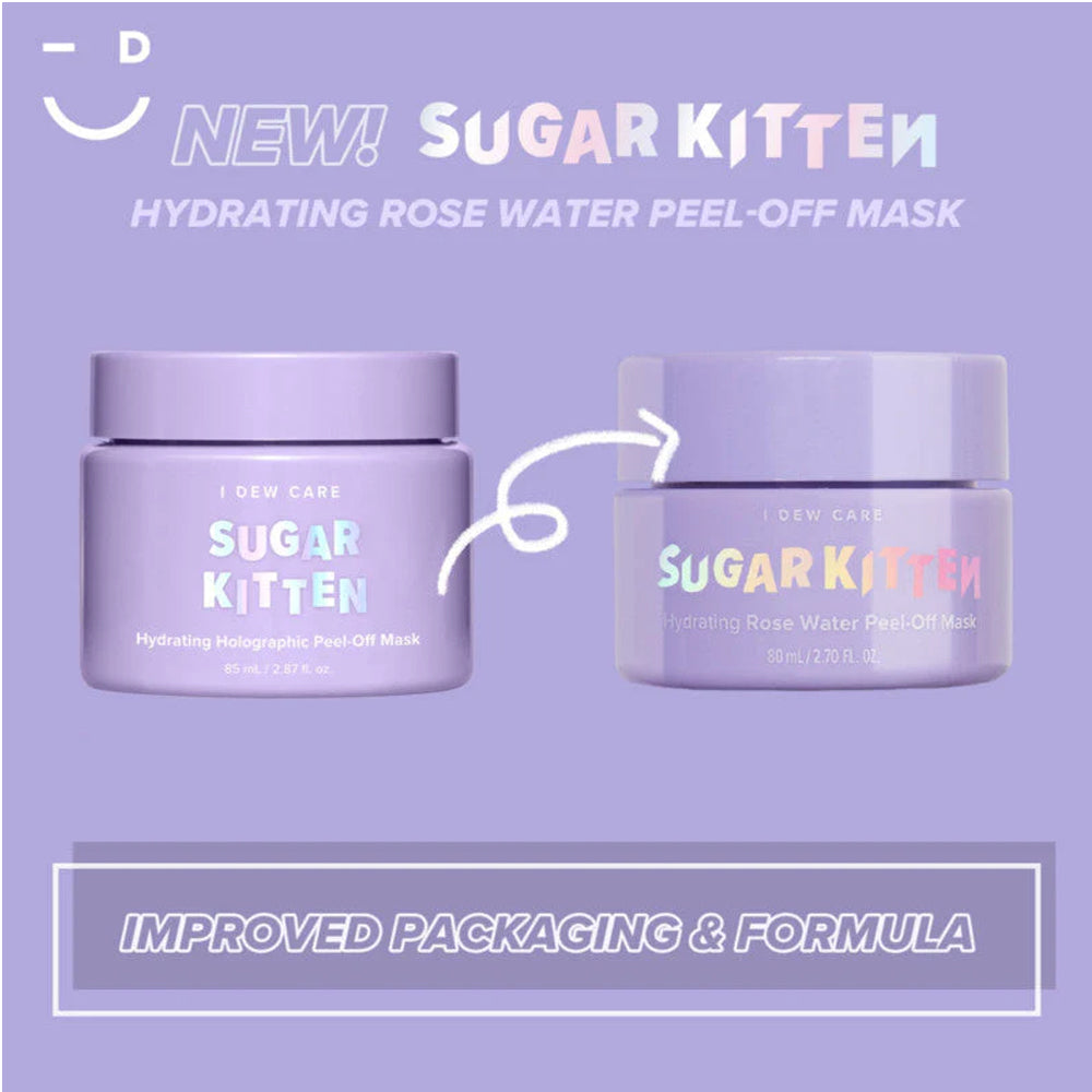 I DEW CARE Sugar Kitten Hydrating Holographic Peel-Off Mask 85ml - DODOSKIN
