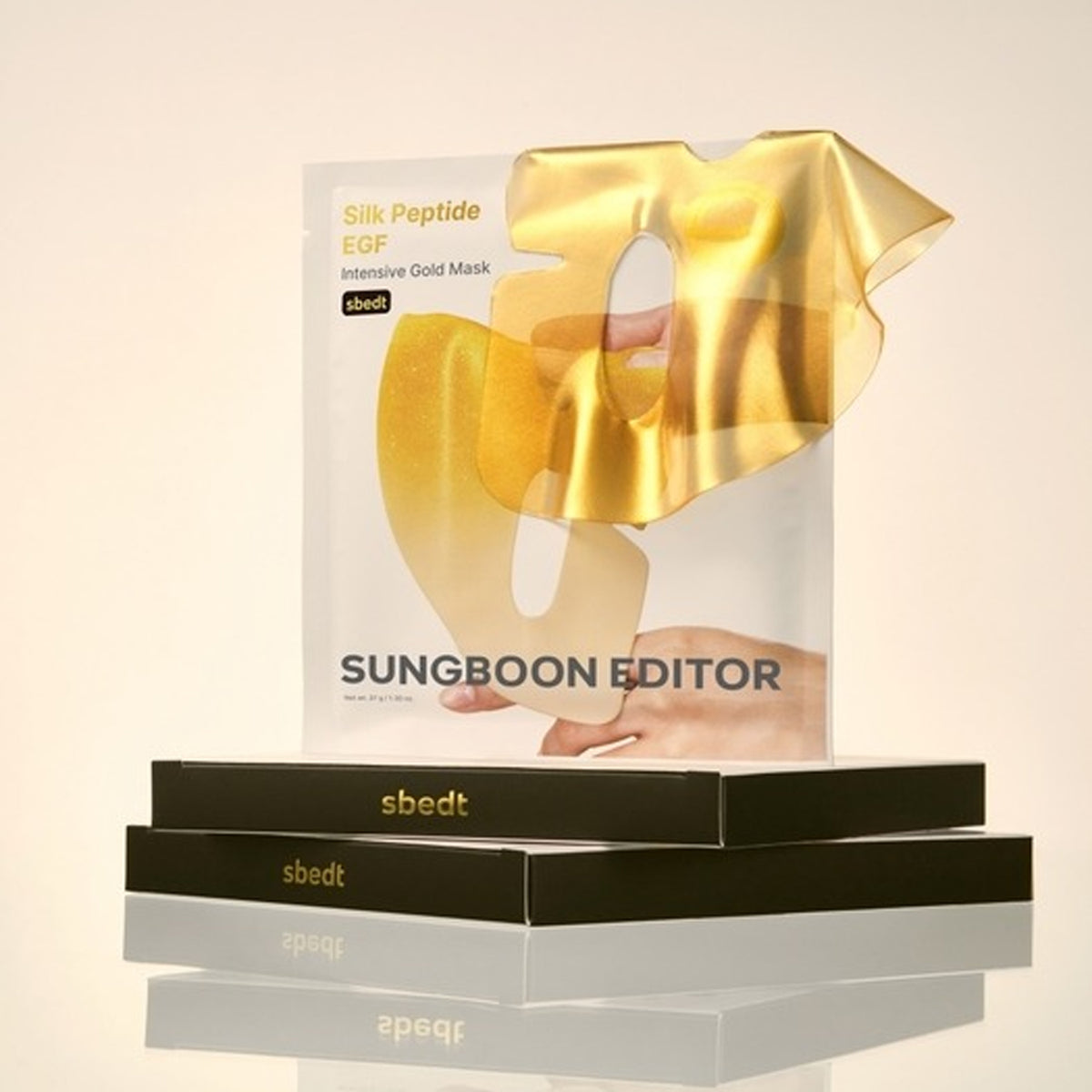 SUNGBOON EDITOR [24K Gold/Firming] Silk Peptide EGF Intensive Gold Mask 4 Sheets
