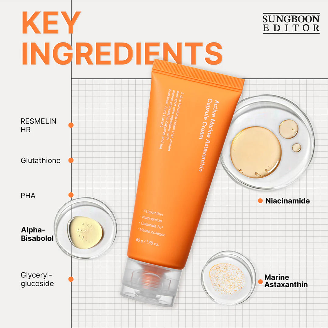 SUNGBOON EDITOR [GIFT SET] Marine Astaxanthin Cream (50g) + Serum (30ml)