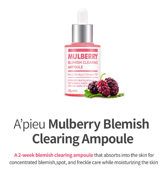 A'PIEU Mulberry Blemish Clearing Ampoule 50ml - DODOSKIN