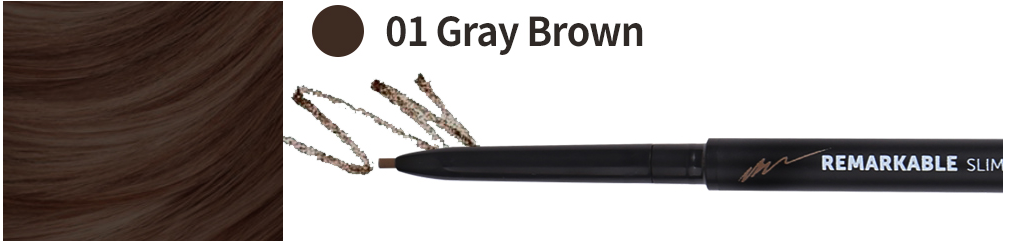 (Matthew) Aperire Remarkable Slim Brow Pencil 0.08g - 3 Colors - DODOSKIN