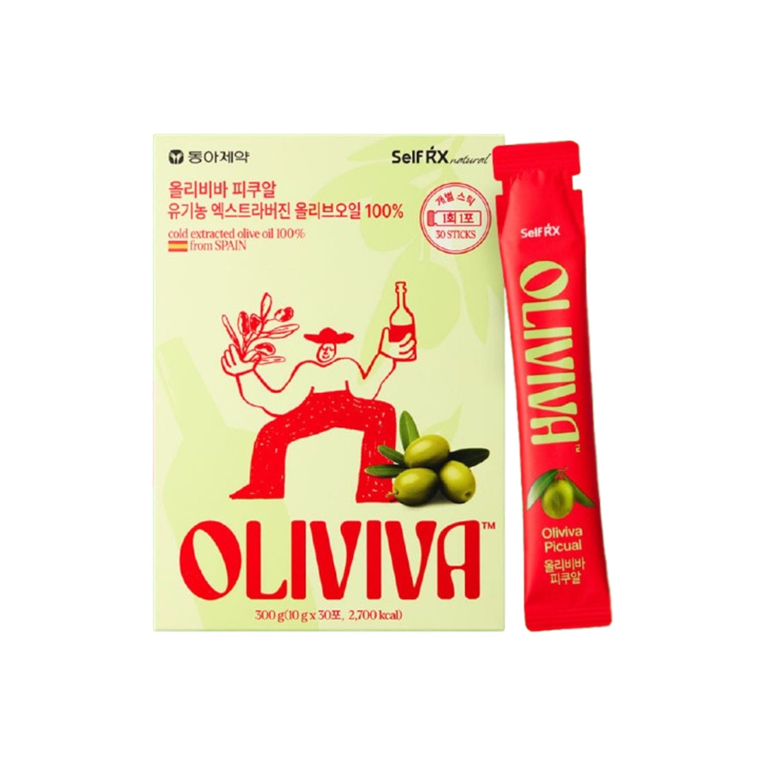 SelfRX Oliviva Picual Extra Virgin Olive Oil - Choose 1 (14 or 30 Packets)