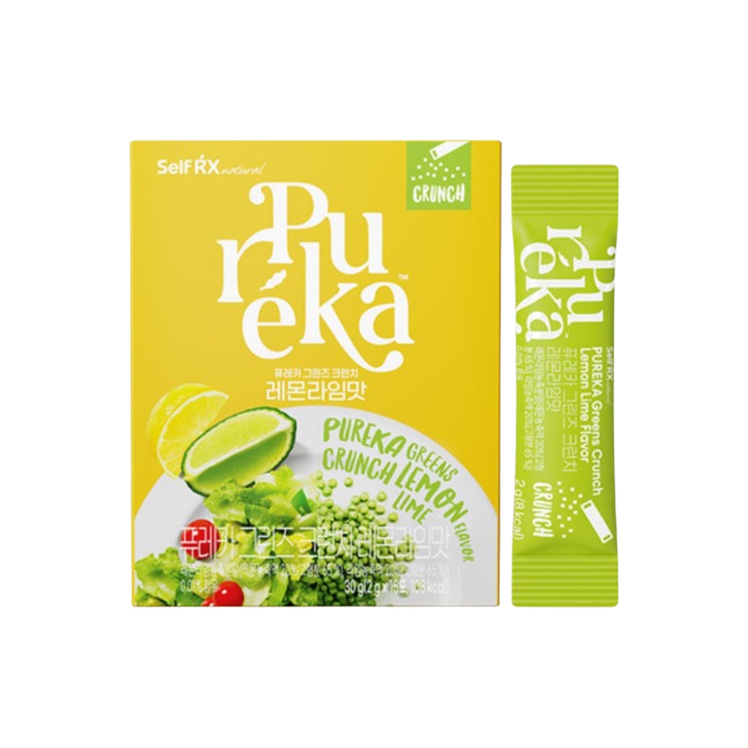 SelfRX Pureka Greens Crunch (Lemon Lime Flavor) 15 Packets