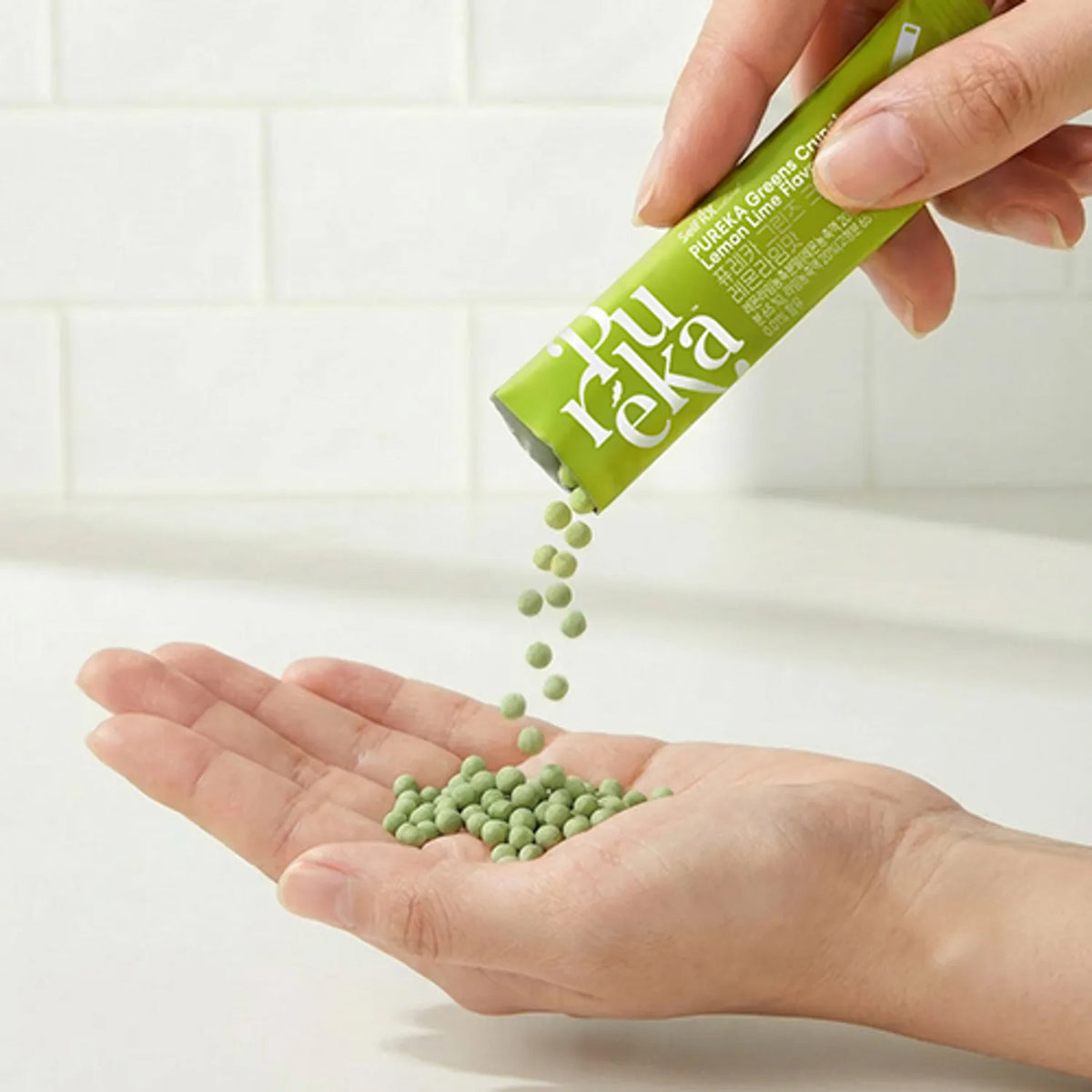 SelfRX Pureka Greens Crunch (Lemon Lime Flavor) 15 Packets