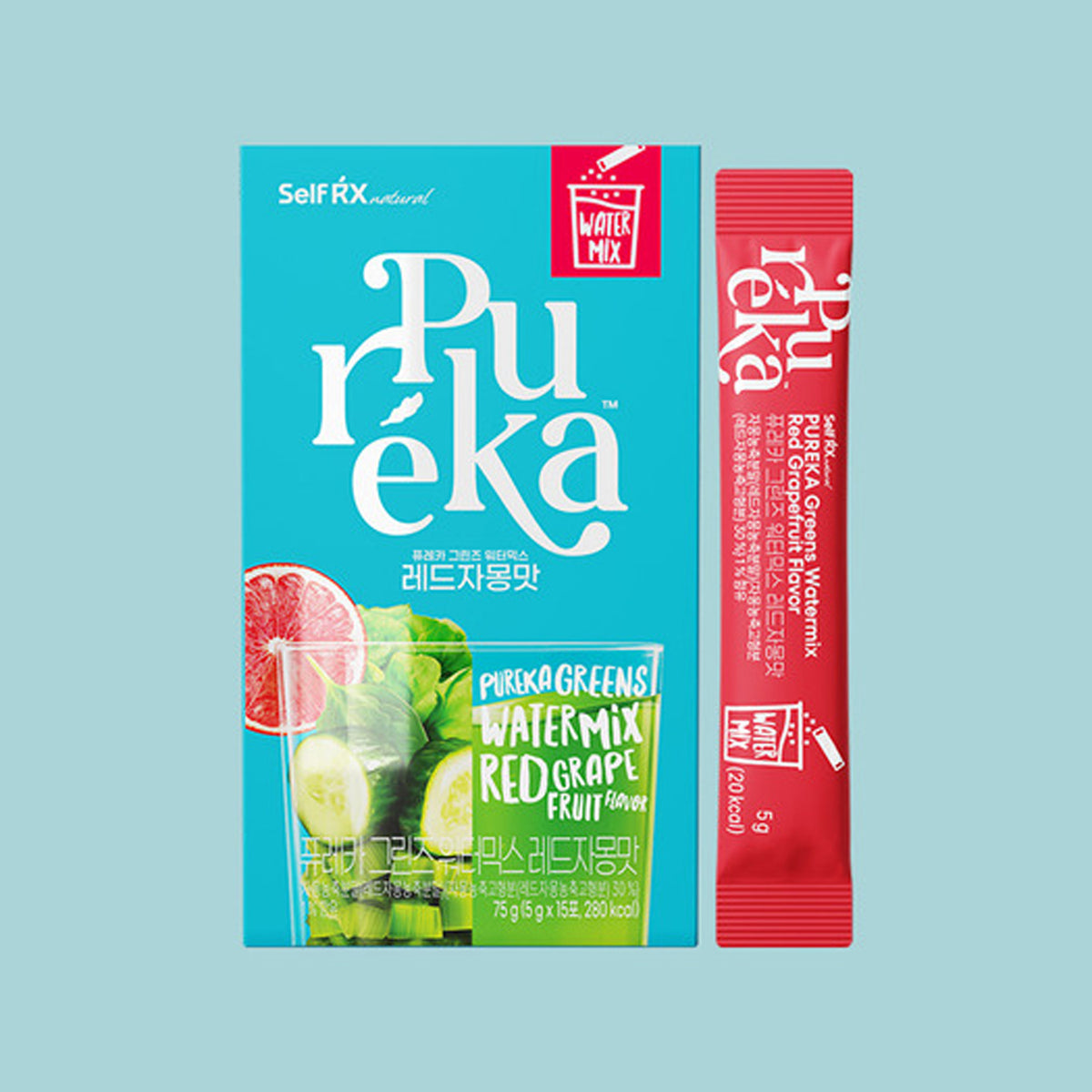 SelfRX Pureka Greens Water Mix 15 Sticks (Choose 1 from 3 Flavors)