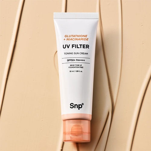 SNP Glutatión Niacinamida Filtro UV Toning Sun Cream 50ml
