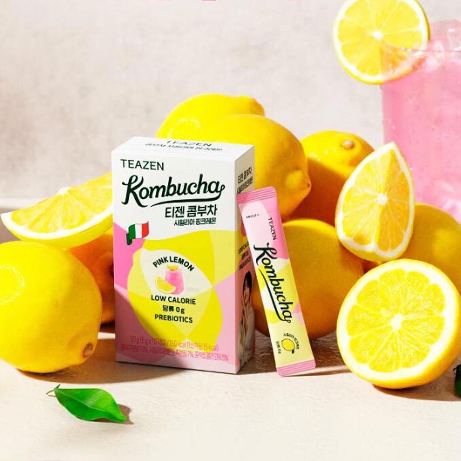 TEAZEN Kombucha Pink Lemon 10T * 2box | DODO SKIN – DODOSKIN