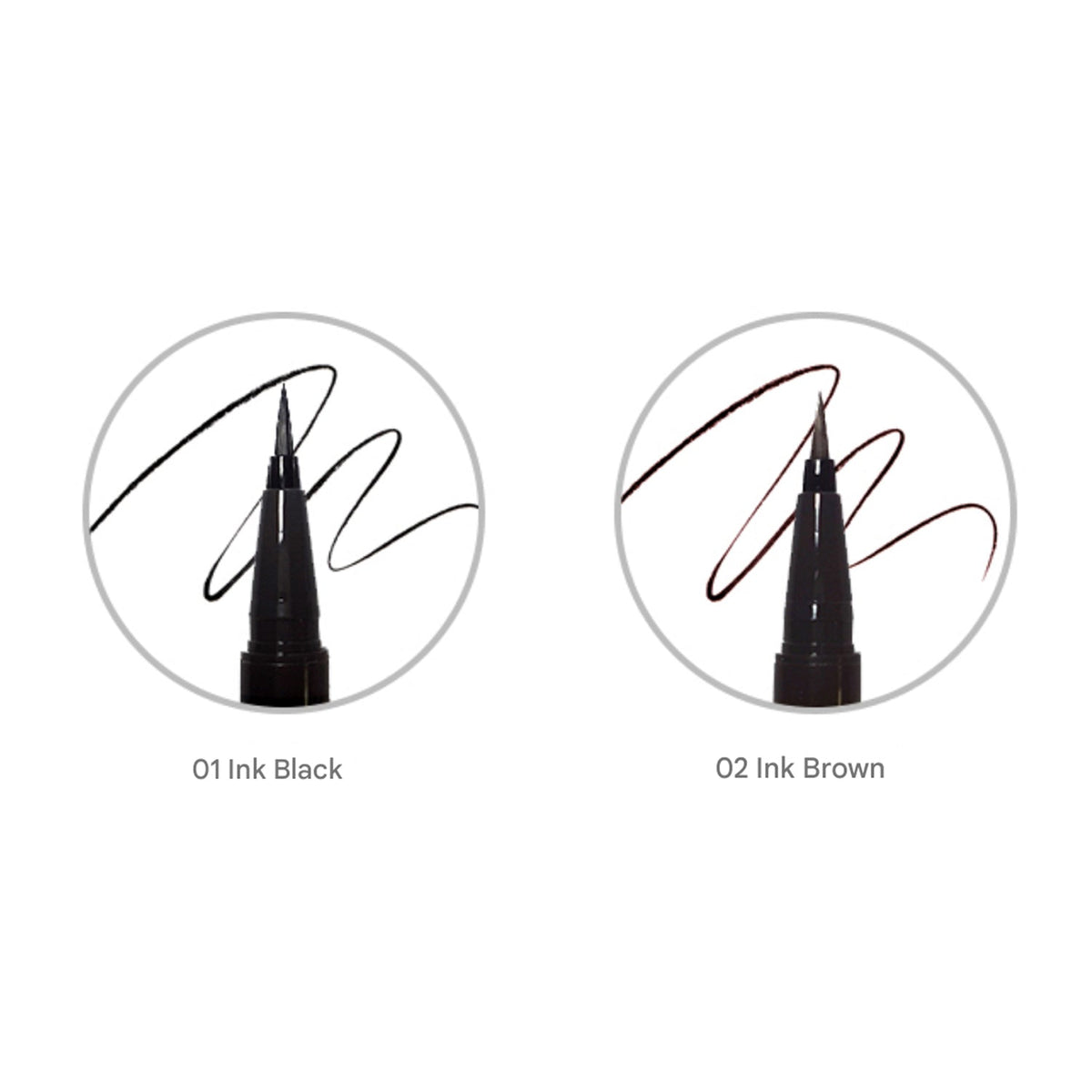 [Expiration imminen] THE FACE SHOP Ink Graffi Brush Pen Liner 0.6g #02 Ink Brown