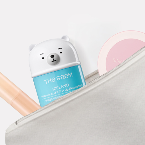 THE SAEM Iceland Hyaluronic Acid & AHA Lip Sleeping Mask 13g