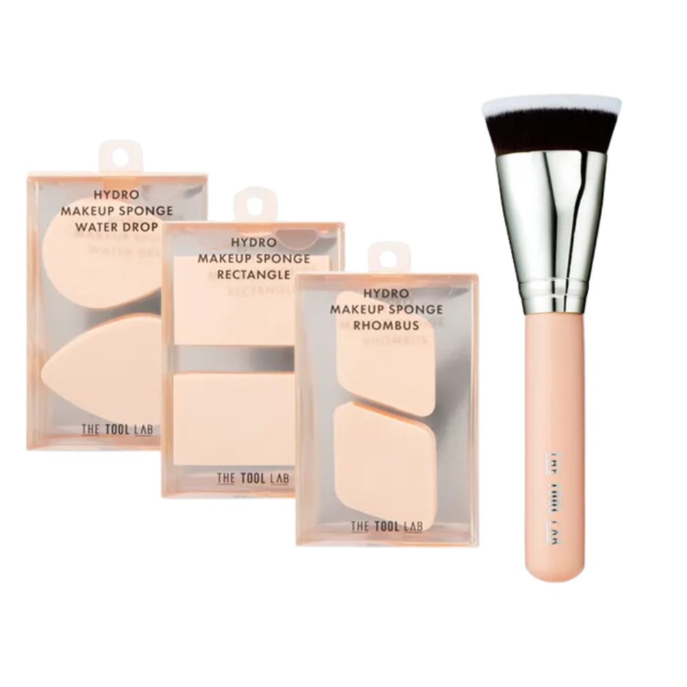 THE TOOL LAB Hydro Sponge (2-Pack) + 101S Multitasker Small Brush