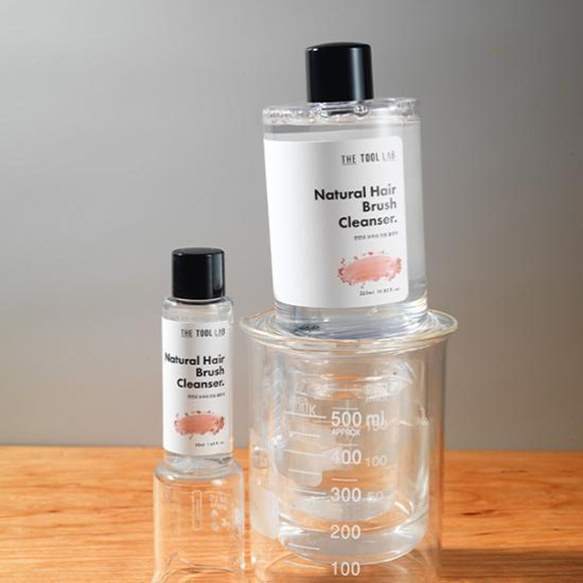 THE TOOL LAB Natural Hair Brush Cleanser – Makeup Brush Cleaning Solution (50ml / 320ml)