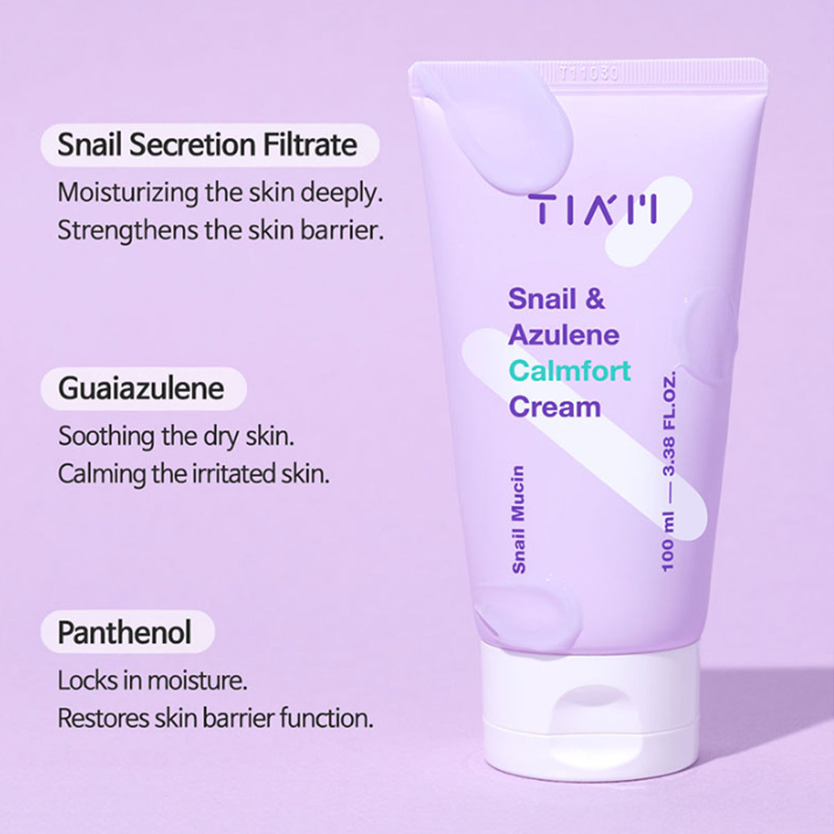 TIAM Snail & Azulene Calmfort Cream 100ml