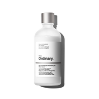 A 100ml bottle of The Ordinary Saccharomyces Ferment 30% Milky Toner, a skincare product for daily use.