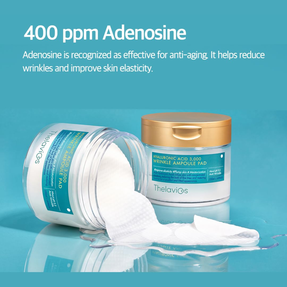 ThelaviCos Hyaluronic Acid 3000 Wrinkle Ampoule Pads