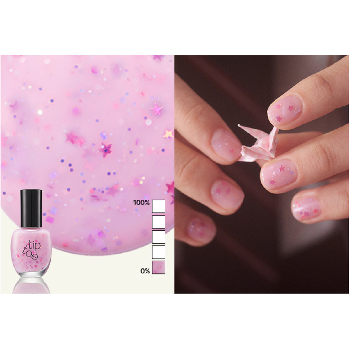 Tiptoe Syrup Glitter Nail 9 Shades