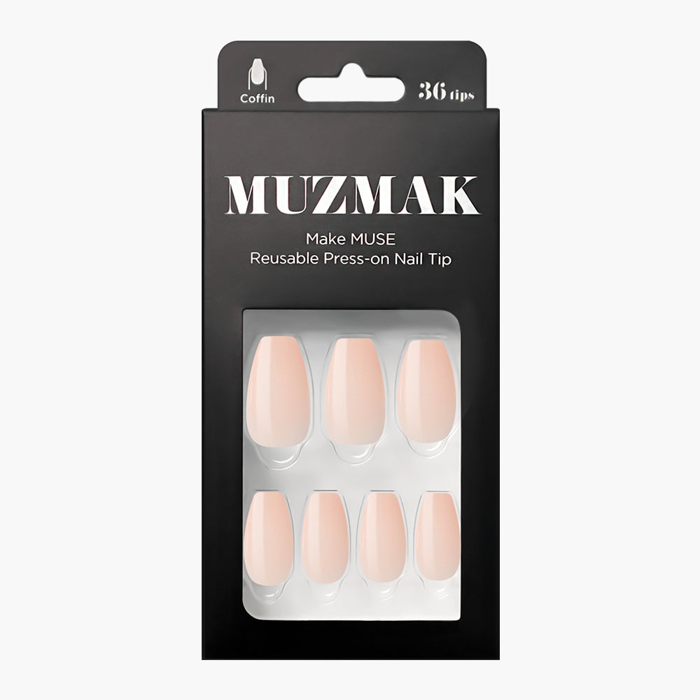Puntas de uñas muzmak 36pcs #grunge oso (cuadrado corto)