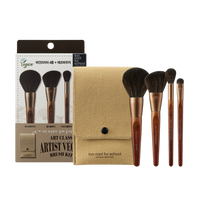 A vegan brush kit designed for artists, labeled "Too Cool For School."