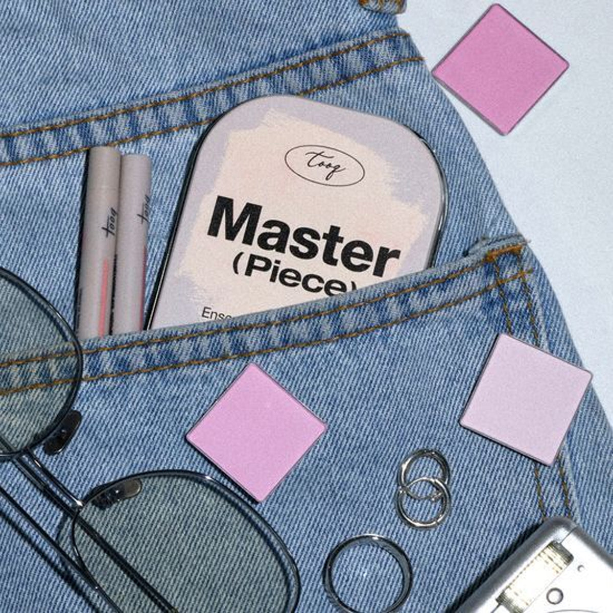 Tooq uno por la genuina paleta de sombras de ojos magnéticas 3 tipos