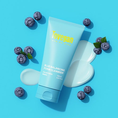 Tovegan Colorfood Series Blue Balancing Foam Cleanser 150ml