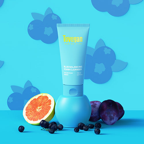 Tovegan Colorfood Series Blue Balancing Foam Cleanser 150ml