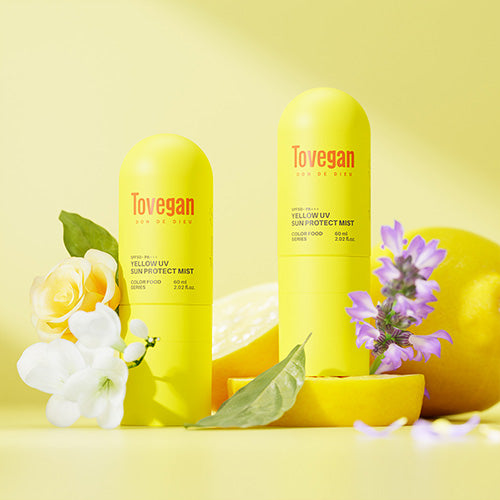 Tovegan Colorfood Series Yellow UV Sun Protect Mist SPF50+ PA+++ 60ml