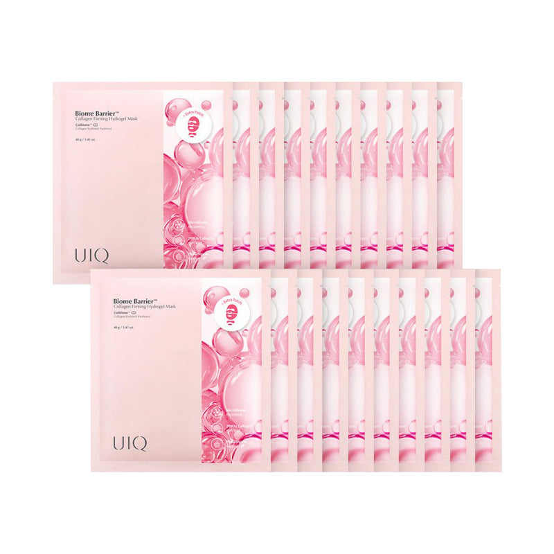 UIQ Biome Barrier Collagen Firming Hydrogel Mask 40g 20ea