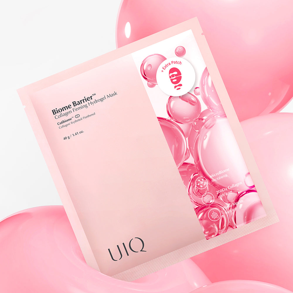 UIQ Biome Barrier Collagen Firming Hydrogel Mask 40g 20ea